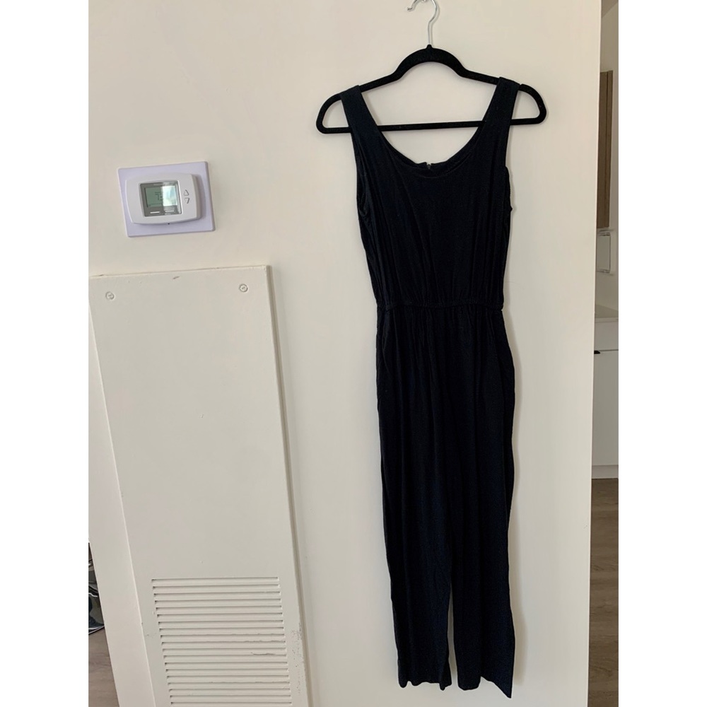 Black Cotton Jumpsuit